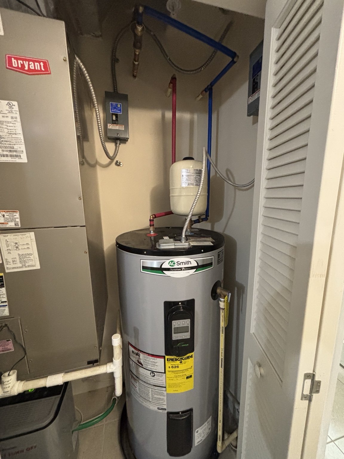 Water heater installation