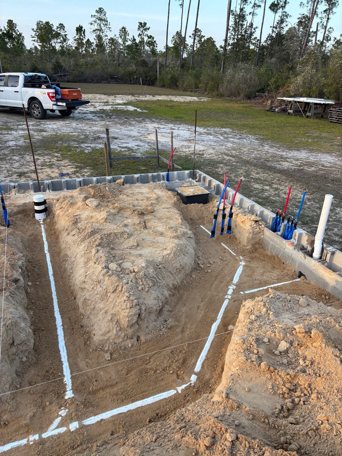 New construction plumbing layout